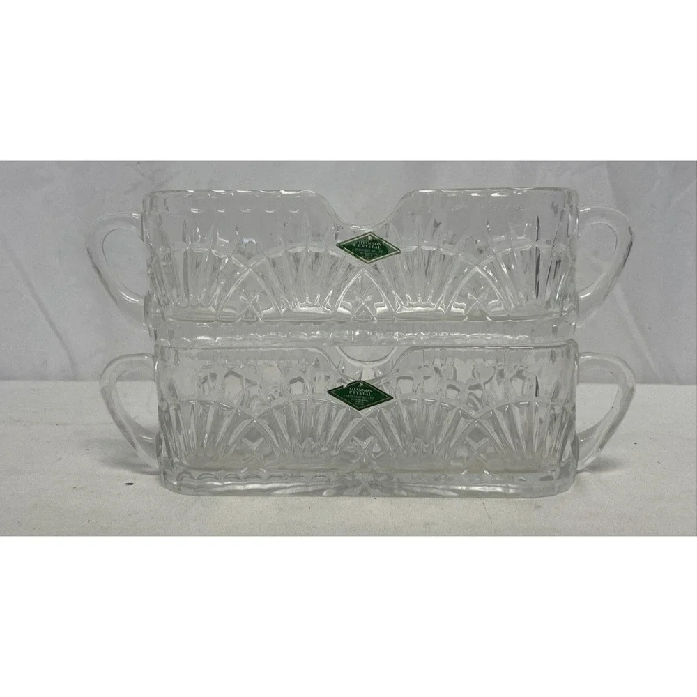 SHANNON CRYSTAL Flatware Cutlery Holders Set of 2 – Ireland Design‎